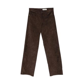 White Sand Pantalones rectos - Trousers - Mujer - Marr&oacute;n - 2XS