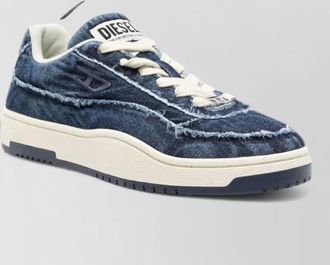 Diesel denim distressed low-top sneakers