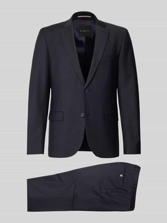 Bugatti Regular Fit Anzug mit 2-Knopf-Sakko in Marine, Gr&ouml;&szlig;e 26
