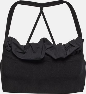 Jacquemus Le Bandeau Frivolli ruffled bra top