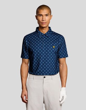 Lyle & Scott Lyle And Scott Mens Argyle Print Polo Shirt - Size: XS