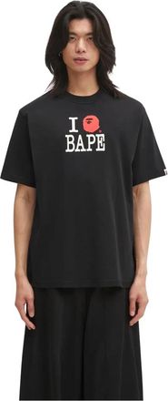 A Bathing Ape Inside Out Logo T-shirt - Heren - T-shirts - Zwart - XL - Katoen - Tops
