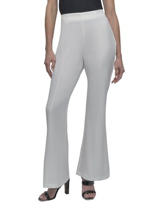 DKNY Dkny Scuba Wide Leg Front Seam Pant