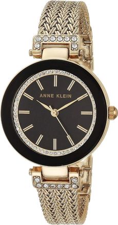 Anne Klein Womens Accented Black Dial Watch