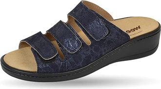 Weeger Ladies 14330 Mules - Blue (Blue Metallic), 41 EU