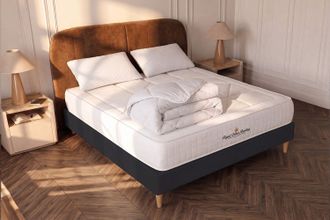 Royal Palace Bedding Pack Colch&oacute;n Negro Muelles Y Viscoel&aacute;stica 140 X 190