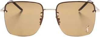 Saint Laurent SL 312 M Zonnebril - unisex - Accessoires - Geel - Maat: 58 MM Nylon