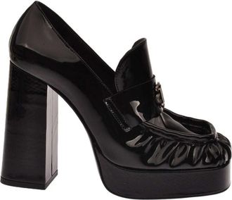 John Richmond Platform Pumps - Dames - Pumps - Zwart - 37 EU - Leer - Schoenen