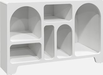 Sweeek Aparador De 6 Compartimentos Con Efecto Madera, 120cm