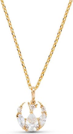 Girls Crew Star Wars Rebel Alliance Insignia Cubic Zirconia Pendant Necklace in Gold at Nordstrom