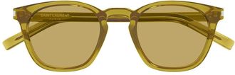 Saint Laurent SL 28 Zonnebril - unisex - Zonnebrillen - Groen - 49 MM - Accessoires