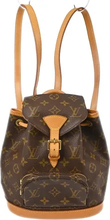 Louis Vuitton Vintage Montsouris Monogram Canvas Brown Canvas Backpack Bag (Pre-Owned)