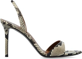 Giuseppe Zanotti Clandestino Hak Sandalen - Dames - Sandalen met hakken - Grijs - 41 EU - Leer - Schoenen