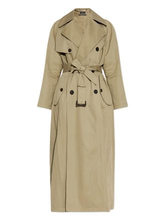 Balenciaga belted double-breasted trench coat - Neutrals