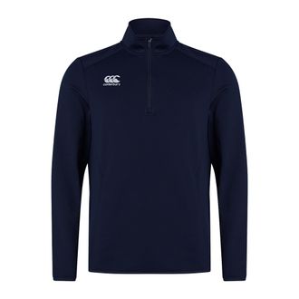 Canterbury Of New Zealand Heren Club Quarter Zip Training Midlayer (Marine)