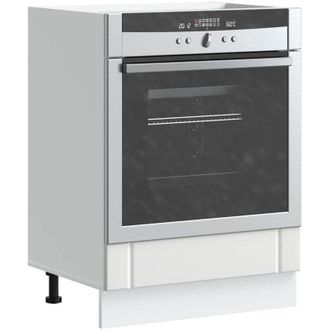 vidaXL Armadio Forno Lucca Bianco in Legno Multistrato - Vidaxl
