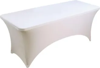 OEM Mantel El&aacute;stico De Spandex - Blanco 6t