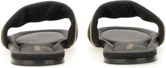 Ferragamo Logo Slide Sandal - Black