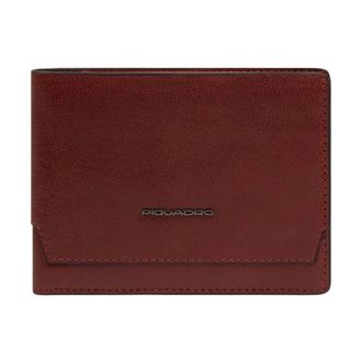 Piquadro Leather Wallet with Coin Pocket - male - Piquadro - Wallets & Cardholders - Brown - ONE SIZE - Accessories