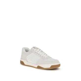 Valentino Garavani Mens White Calf Leather Bos Taurus Athletic Sneakers