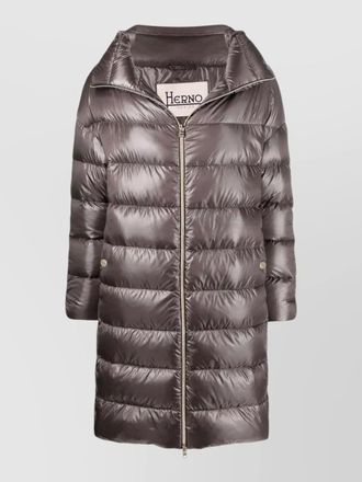 Herno matilde long down jacket high collar