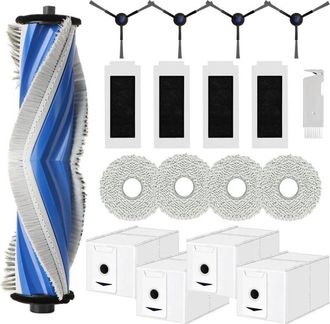 OEM Accesorios Para El Robot Aspirador Ecovacs Deebot T30 Omni/ T30 Pro Omni. Repuesto Con 1 Cepillo Principal, 4 Filtros Hepa, 4 Pa&ntilde;os De Fregado, 4 Bols