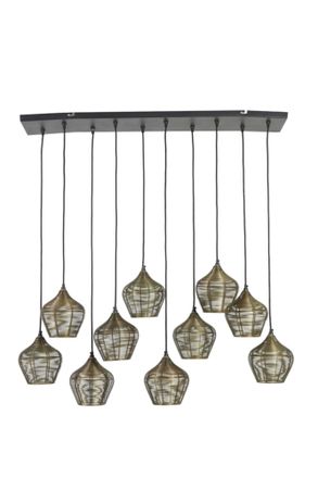 Light & Living L&aacute;mpara Colgante - Alvaro - Dorado - Metal - - Light&living