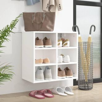 Berkfield Home Shoe Cabinet White 52.5x30x50 cm