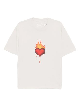 Melt graphic-printed T-shirt - Neutrals