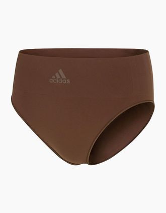 adidas Womens Active Seamless Micro Stretch High Leg Brief - Brown - Size: 18 2xl