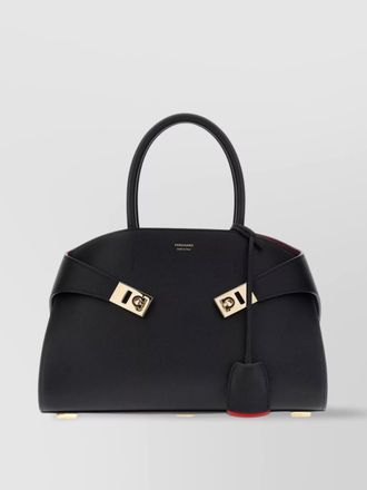 Ferragamo the hug bag small leather tote bag