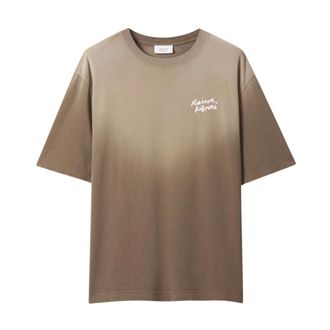 Maison Kitsun&eacute; Hombre, Camisetas, Marr&oacute;n, Talla: M