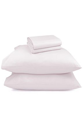 California Design Den Signature Comfort 100% Egyptian Cotton Breatheable Percale Sheet Set in Soft Rose at Nordstrom, Size Queen