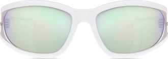 Diesel Rectangular sunglasses in acetate - Sunglasses - Unisex - White