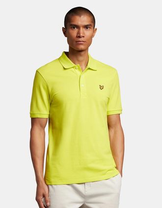 Lyle & Scott Lyle And Scott Mens Plain Polo Shirt - Yellow - Size: 40