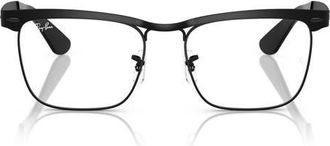 Ray-Ban 53mm Square optical glasses in Matte Black at Nordstrom
