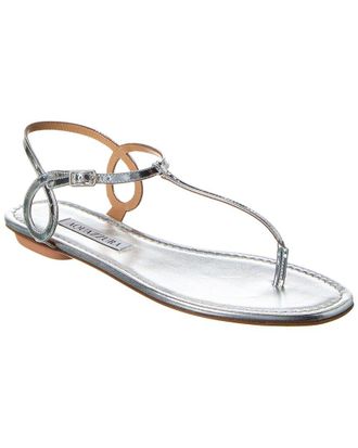 Aquazzura Almost Bare Leather Sandal