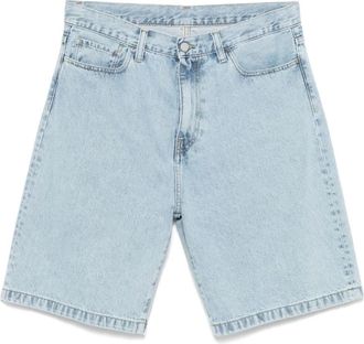 Carhartt Work in Progress Shorts denim con logo - Blu
