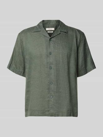 Selected Relaxed Fit Leinenhemd mit Resortkragen Modell KYLIAN in Hellgruen, Gr&ouml;&szlig;e XXL