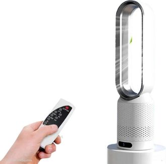 No Brand Ventilador El&eacute;ctrico - Dormitorio - Sala De Estar - Ventilador - Ventilador De Torre - Purificaci&oacute;n De Aire - Sin Aspas - Ultra Silencioso - 8 Velocid