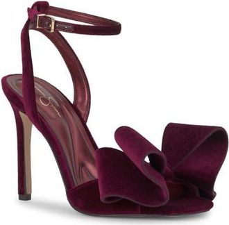 Jessica Simpson Olivine Ankle Strap Sandal in Dark Cherry at Nordstrom, Size 9.5