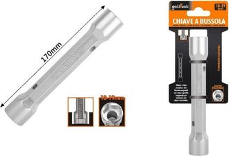 Trade Shop Trade Shop - Chiave A Bussola Tubo Esagonale Da 170 Mm Doppie Bocche Esagonali 18-19 Mm 97553