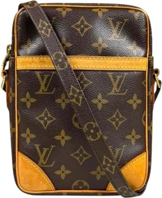 Louis Vuitton Pre-owned Cross Body Bags, female, Brown, Size: ONE SIZE Pre-owned Canvas Cross Body Bag