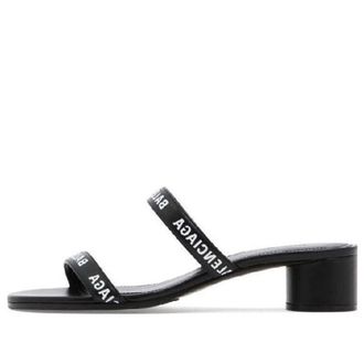 Balenciaga (WMNS) Balenciaga Round 40mm Sandals Black 695000WCAE11090
