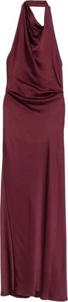 SIMKHAI Reannon Draped Satin Gown - Dames - Avondkleed - Rood - XS - Polyester - Kleedjes