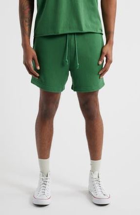 Elwood Core Organic Cotton Brushed Terry Sweat Shorts in Vintage Forest at Nordstrom Rack, Size X-Small