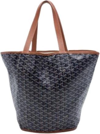 Goyard Pre-owned Belharra Tote Bag - Dames - Vintage Shopper - Blauw - ONE Size - Vintage