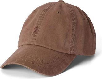 Polo Ralph Lauren Garment-Dyed Chino Cap - Heren - Petten - Bruin - ONE Size - Katoen - Accessoires