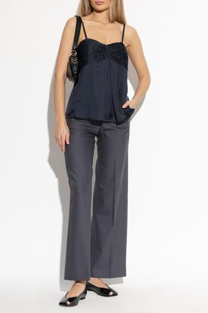 Zadig&Voltaire Cippie Satin Top, Womens, Navy Blue