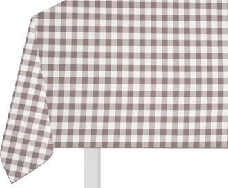 KASANOVA Tovaglia a quadri 140x180 cm cotone tortora